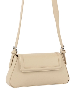 Fashion Smooth Modern Shoulder Bag GLE-0158 BEIGE